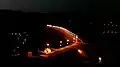 Mahabad Dam at night
