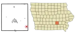 Location of Fremont, Iowa