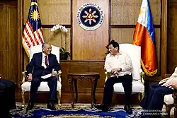 Image 26Philippine President Duterte in a meeting with Mahathir in the Malacanang Palace in 2019 (from History of Malaysia)