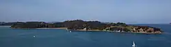 The Mahurangi Peninsula seen from Mahurangi West