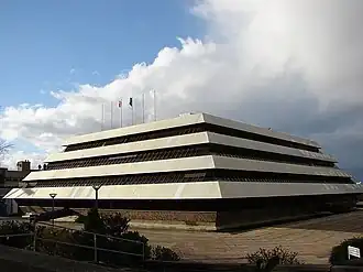 Hôtel de Ville, Nanterre's city hall, where the shooting took place.