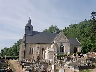 The church in Manneville-la-Raoult