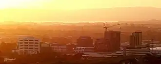 The Manukau skyline looking northwest.