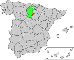 Location in Spain