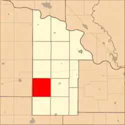 Location in Dixon County