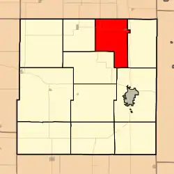 Location in Bourbon County