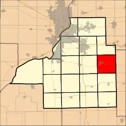 Location in Tazewell County