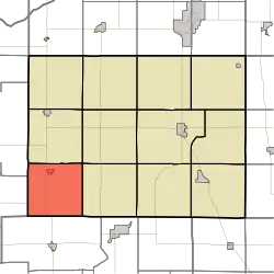 Location in Pulaski County
