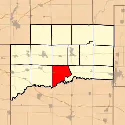 Location in Clinton County