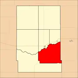 Location in Kearny County