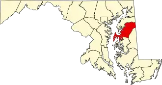 Queen Anne's County map