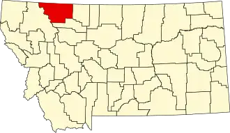Glacier County map