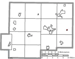 Location of Gilboa in Putnam County