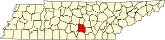 State map highlighting Coffee County