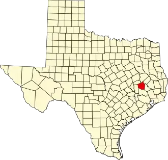 State map highlighting Walker County
