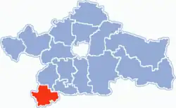 Location within Białystok County