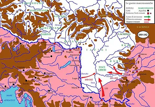 Roman operations, 180–182