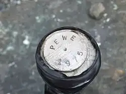 A post labeled "PEWE 1975" marks a hill just southwest of Gulkana Glacier.