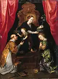 Saint Lawrence hands the Christ Child a palm branch (Maarten Pepyn, 1668)
