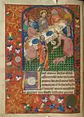 f. 15v Christ and St Mary Magdalen