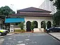 The main building of Masjid Omar Kampong Melaka which contains the main prayer hall.