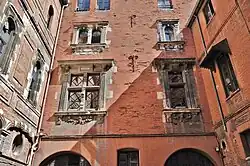 East façade.
