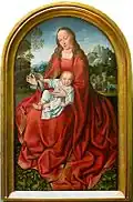 Master of Frankfurt (Maitre de Francfort), Vierge à l'Enfant dans un paysage , ca. 1514, 77 x 46&nbsp;cm, Musée du Louvre, Paris