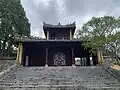Main gate to mausoleum of Đồng Khánh .