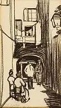 Maxime Dethomas: original in-text Illustration p.&nbsp;46, Henri de Régnier's Esquisses Vénitiennes (1906).