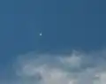 Comet McNaught in broad daylight while it was visible by naked eye. Taken on 13 January at 14:00 UTC in Gais, Switzerland.