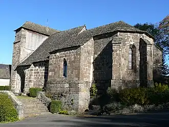The church of Saint-Georges, in Méallet