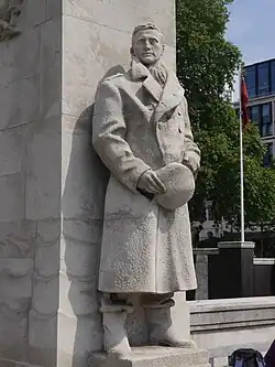 The western sentry, a Merchant Navy officer