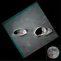 A stereo view of the craters (Apollo 11)
