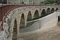 Perhaps the most striking feature of the bridge is its curvature