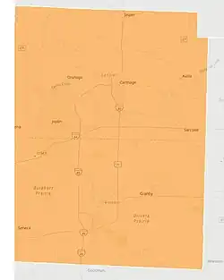 Map of the district