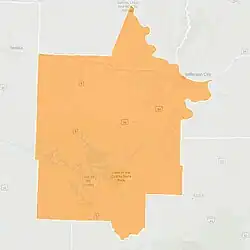 Map of the district