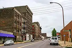 Montgomery and Broadway, Near North Riverfront, June 2013
