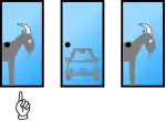 Player has picked Door 1 and the car is behind Door 2