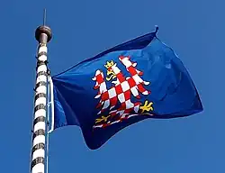 The Moravian banner of arms, which first appeared in the medieval era[35][36]