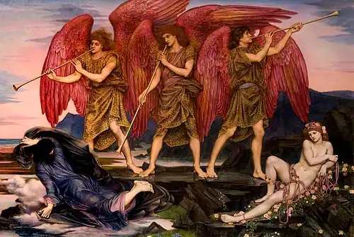 Aurora Triumphans (1877–78 or c. 1886), oil on canvas by Evelyn De Morgan