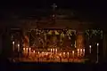 High altar of St. Paul's Cathedral Kolkata, depicting the birth of Jesus Christ.