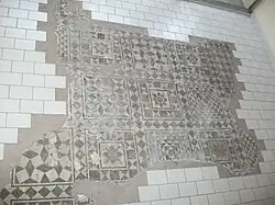 Mosaic in the Maison aux Fleurons (house of flowers) in the rue de la Paix
