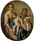 Mother with her children (c. 1733), private collection