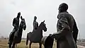 Herzl meets the Emperor of Germany, 2011 Bronze Mikve Israel