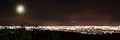 View of Adelaide Plains at night from the summit.