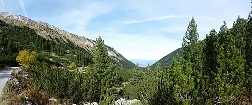 a panorama of Pirin