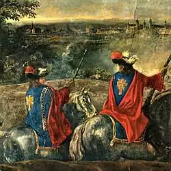 Musketeers in the storming of Ghent, 1678. A fragment of the picture.