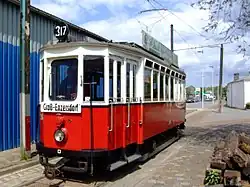 Viennese motor car 2614 at the Karperweg yard.
