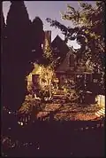 1972 photograph of a house near the river