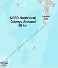 North European Enclosure Dam (NEED) North from Orkney to Shetland